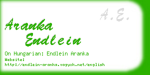 aranka endlein business card